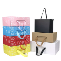 Navidad Lujo Carton Envolver Cajas Plegables De Regalo Por Mayor Con Gaufrage Matt Lamination Matériaux recyclés Y Revêtement UV