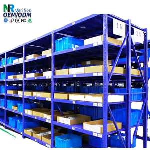 Estantería Metálica Apilable de Alta Resistencia, Capacidad Ajustable de 1000KG-2000KG, Construcción de Hierro para Almacenamiento - Product Image 1