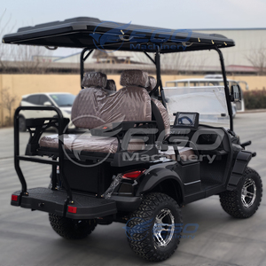 Nouvelle voiturette de golf électrique 2+2/4 places avec système de batterie au lithium certifié CE, autonomie de 90 km, équipée d'un chariot arrière - Product Image 2