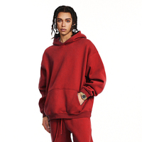 Sweat à capuche ample streetwear unisexe en molleton épais 345G, lavable en machine, compatible sèche-linge, anti-rétrécissement, anti-décoloration