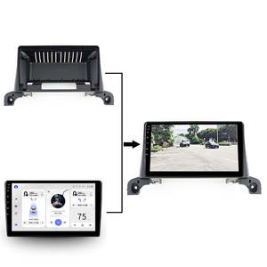 Aijia Usine Échantillon Gratuit 9 POUCES Fascia Steerio Facia Audio Plastique pour 2018 Noir Voiture <span class=keywords><strong>Android</strong></span> <span class=keywords><strong>Peugeot</strong></span> <span class=keywords><strong>208</strong></span> Cadre Plastique - Product Image 2