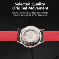 OEM ODM Sport Chronograph Automatik Luxus Herrenuhr ETA-Uhrwerk Analog Krokodillederarmband Damaszener Stahlgehäuse Charm