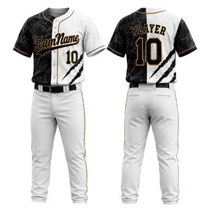 Custom <b>Baseball</b> Uniform Sublimated Team Jersey Set OEM ODM Wholesale Manufacturer Private Label Alibaba Keywords - Product Image 1