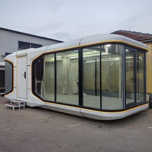 Villa Cápsula Espacial Futurista y Moderna, Módulo de Vivienda Modular, Panorámica con Cristales Curvos, Resort de Camping Escénico en la Talahúera - Product Image 3