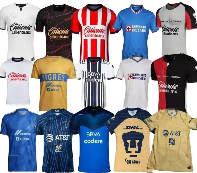 23 Nouveau Modèle Vente en Gros Top Kit de Football de Haute Qualité Camisetas De Futbol Mexique Club Maillot de Football