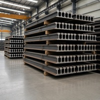 Rail de voie ferrée en acier au carbone laminé à chaud, profilé, rail lourd, rail léger, longueur personnalisée, prix usine