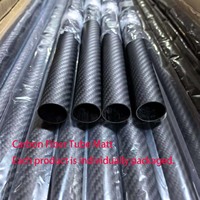 Tube en fibre de carbone personnalisé 3K avec service de découpe CNC de haute précision pour bras robotique