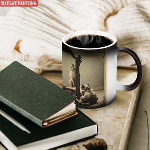 Tasse magique givrée mate 11oz en céramique activée par la chaleur - Product Image 3
