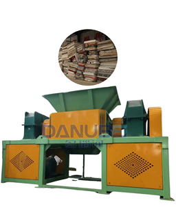 Trituradora de colchones usada OEM, trituradora de espuma y fibra de coco, trituradora de materiales ligeros, trituradora de doble eje para grandes cantidades de residuos - Product Image 1