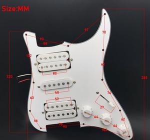 ST HSH Pickguard Completo, Conjunto Precableado con Función Coil Split Tap, Placa de Control de 2 Tonos y 1 Volumen, Humbucker para Guitarra Eléctrica - Product Image 6