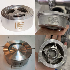 Thép không gỉ 304 <span class=keywords><strong>Wafer</strong></span> Đĩa đơn kiểm tra van dkv DIN SS304 <span class=keywords><strong>Wafer</strong></span> loại Kiểm tra van không Slam nrv PN 25 đĩa không quay trở lại van - Product Image 4