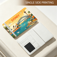 NOVELSUB Porte-passeport et étui pour carte d'identité en cuir PU vierge pour sublimation, personnalisable, pour impression recto simple