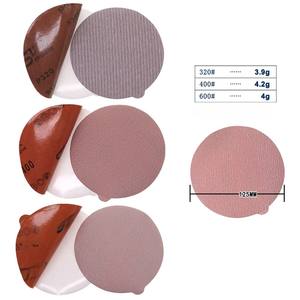กระดาษทรายกลมขนาด 5 นิ้ว 125 มม. แบบ PSA สำหรับขัดแห้ง แผ่นขัดแบบมีกาว สำหรับเครื่องมือขัดเงา ขัดโลหะ งานไม้ รถยนต์ - Product Image 4
