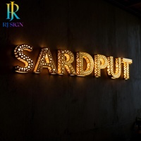 Enseigne LED 3D personnalisée à éclairage frontal avec effet ciel étoilé, lettres en acrylique étanches IP65 pour entreprises et bureaux intérieurs/extérieurs
