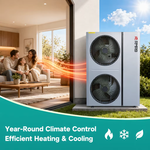 Pompe à chaleur air-eau EVI 15,6 kW R290, moteur 75c ErP A+++ CE CB pour usage domestique, hôtelier, service OEM - Product Image 2