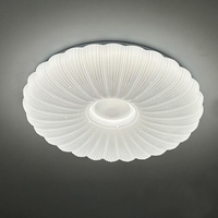 Plafonnier LED à 3 températures de couleur changeantes avec base en fer et couvercle en acrylique, design contemporain pour salon (3707-D400)