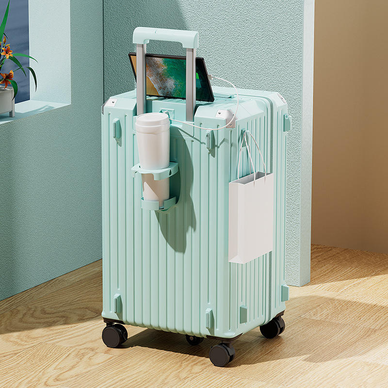 Porte-gobelet bleu glacier à cinq compartiments avec crochet et port de chargement.