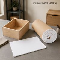 Rouleau de mousse néoprène auto-adhésif blanc anti-collision et antidérapant pour meubles avec support en papier kraft