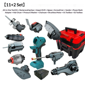 Ensemble d'outils électriques multifonctionnels sans balais à <span class=keywords><strong>batterie</strong></span> lithium OEM/ODM : perceuse électrique, clé à chocs et outils électriques domestiques - Product Image 4