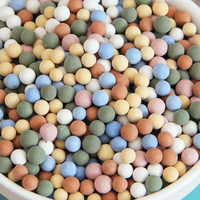 Ensemble de boules d'argile d'aromathérapie dans une boîte en étain, diffuseur d'huiles essentielles portable en pierre pour la maison, la voiture, le bureau, désodorisant d'air