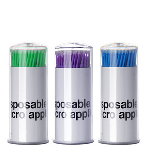 100 Hisopos de Algodón Blancos de Cabeza Larga, Palitos de Plástico <span class=keywords><strong>para</strong></span> Limpieza de <span class=keywords><strong>Pestañas</strong></span>, Microcepillos <span class=keywords><strong>para</strong></span> Remover Rímel, <span class=keywords><strong>para</strong></span> Maquillaje y Uso Diario - Product Image 3