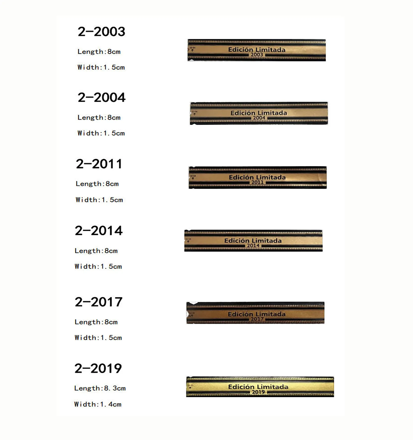 Popular product 2003 2004 2013 2014 2017 Edicion Limit ada cigars Limited Rings