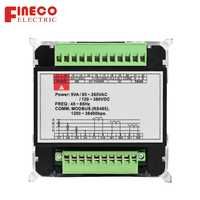 Compteur d'énergie triphasé numérique haute précision CLASSE 0.5 380V avec écran LCD, analyseur d'harmoniques de qualité électrique haute efficacité 5(6)A