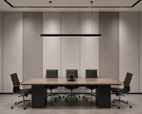 Grands panneaux acoustiques suspendus au plafond en feutre polyester pour appartements, hôpitaux, écoles, écologiques, NRC 1.0