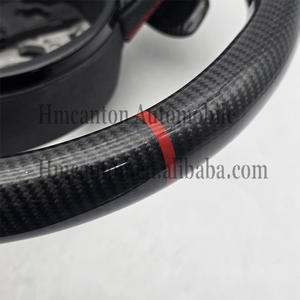 Nuevo Producto, Volante Deportivo de Cuero Perforado con Fibra de Carbono y Base Plana para <span class=keywords><strong>Audi</strong></span> A4 A4L A5 A6 A7 B8 - Product Image 6