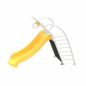 Chất lượng cao đảm bảo trẻ em ngoài trời giải trí gia đình hoạt động nhựa thân thiện với môi trượt đầy màu sắc với cầu thang để bán - Product Image 3