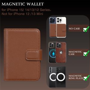 N52 imanes Cartera desmontable Compatible Business cuero Carteira masculina con espejo ventana tarjetero <span class=keywords><strong>Billeteras</strong></span> - Product Image 2