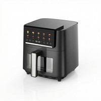 Nouvelle friteuse à air sans huile saine de 6,5 L, ODM/OEM, 10 couleurs, menu numérique, contrôle numérique