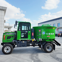Camion malaxeur à béton autochargeur à mélangeur planétaire à bouche plate haute performance 3200 pour petites entreprises de construction