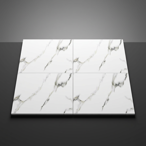 Carreaux de sol en céramique numérique blanc noyer 400x400mm, aspect bois rustique, finition mate, porcelaine émaillée pour intérieur - Product Image 4