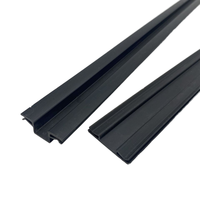 Profilé en plastique rigide extrudé en PVC écologique sur mesure pour fenêtres/portes et applications en supermarché