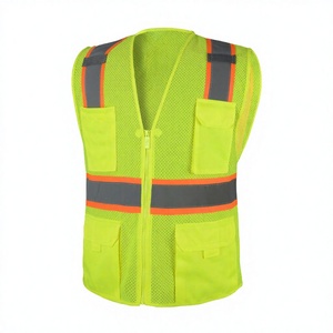 Customized 100% Polyester ANSI Class 2 EN ISO 20471 Class 2 High Visibility Reflective LED Flash Waterproof Safety Vest Men - Product Image 2