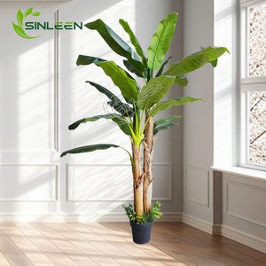 China Wholesale Fake <strong>Banana</strong> <strong>Tree</strong> Large Leaf Plastic Big Bonsai Plant Indoor Ornament Artificial Plants - Product Image 2