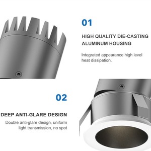 Ecolux Pequeño y delicado Diseño libre para combinar Sin luces duras Iluminación de larga duración Focos LED - Product Image 6