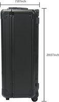 Valise à roulettes en aluminium Peaktop, ensemble d'outils portables et amovibles, 4 couches d'outils, comprend des roues et une serrure