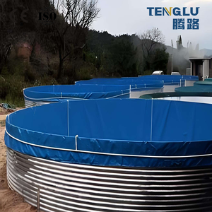 Bassin à poissons galvanisé à haute résistance avec couvercle supérieur pour l'élevage extérieur de tilapias et la pêche - Product Image 5