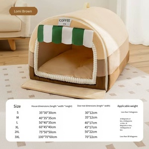 Casita para perros grande y moderna con aislamiento y cama lavable desmontable para un alojamiento cálido al aire libre para mascotas durante todo el año - Product Image 3