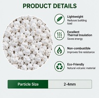 Aggregat de béton léger expansé perlite, ignifuge, isolant thermique, certifié ISO9001, qualité construction, 2-4 mm