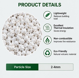 Aggregat de <span class=keywords><strong>béton</strong></span> léger expansé perlite, ignifuge, isolant thermique, certifié ISO9001, qualité construction, 2-4 mm - Product Image 3