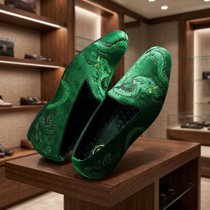 Chaussures de mariage italiennes de luxe pour hommes, élégantes, en similicuir PU de haute qualité, imperméables, design plat, légères, intemporelles - Product Image 3