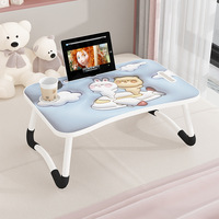 Bureau d'Ordinateur Portable Métallique Réglable et Extensible au Design Simple pour Petits Espaces, Lit Pliant, Fenêtre en Baie et Télétravail