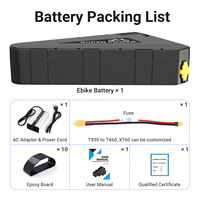 Batterie lithium triangulaire pour vélo électrique, 48V 30Ah, étanche IP66, BMS 50A, chargeur 4A, haute puissance 2000W, pour cellules 21700, décharge 3C, en stock en Australie