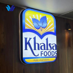 Hongsen tùy chỉnh thép không gỉ quảng cáo ánh sáng Hộp tròn ngoài trời 3D LED quảng cáo hộp Đèn - Product Image 6