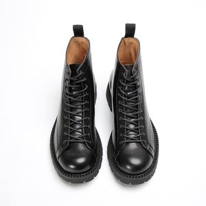 2025 British Style Men's <b>Boots</b> High Top <b>Boots</b> for Autumn and Winter Lace up Wear Resistant Motorcycle Ankle <b>Boots</b> - Product Image 6