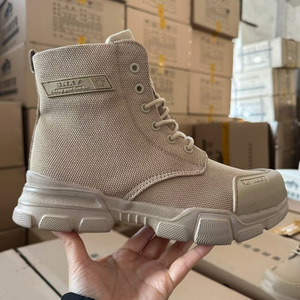 Bottes de travail montantes pour hommes Snty, talon moyen, couleur unie, durables, pour la chasse en extérieur, tailles 37-45 - Product Image 3