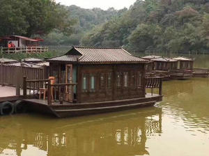 Maison flottante/Yacht de luxe en aluminium et fibre de verre, idéal pour les fêtes aquatiques dans les restaurants et le tourisme, équipé d'un moteur hors-bord - Product Image 5